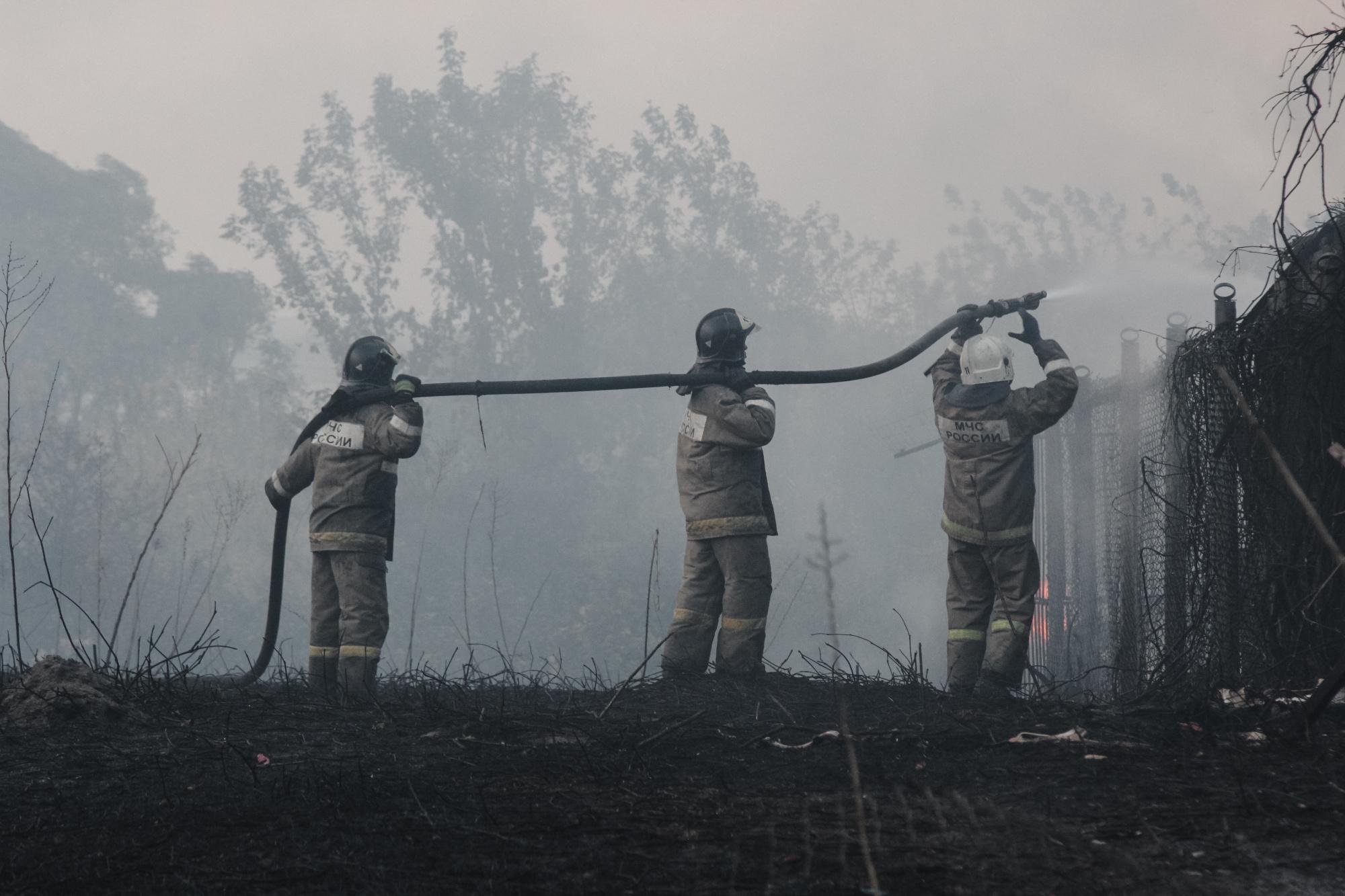 Пожар Медовка Воронежская область