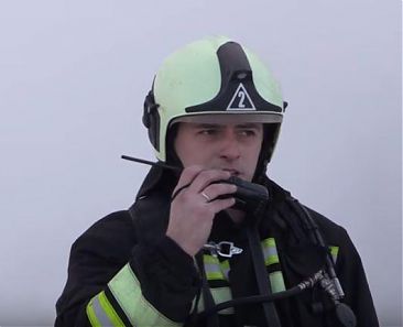 Ликвидация пожара на складе на ул. Димитрова в Воронеже 7.12.2016