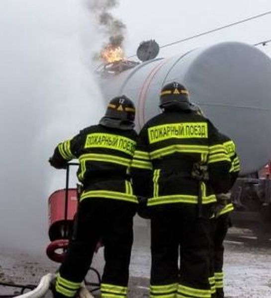 В Волгограде показали новый пожарный поезд
