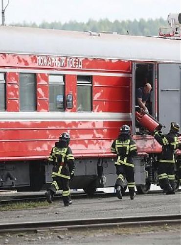 Пожарный поезд. Состав пожарного поезда. Виды, характеристики пожарных поездов.