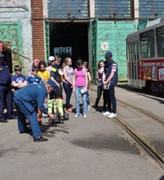Противопожарный трамвай появился в Калининграде