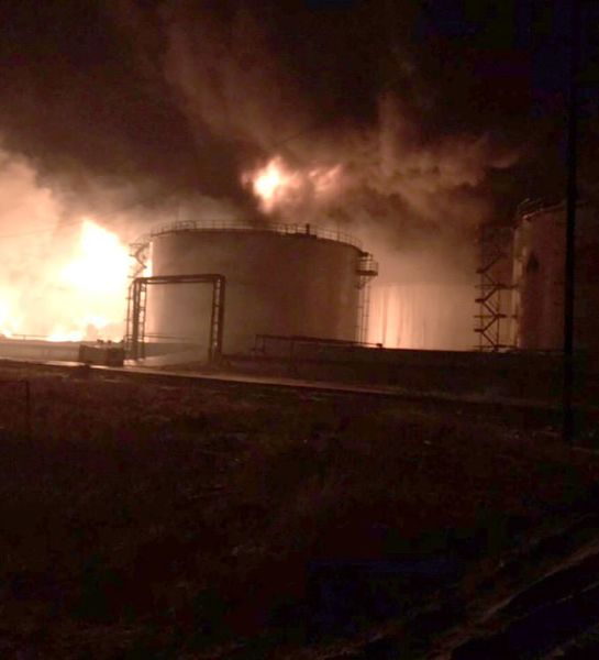 Пожар на нефтебазе в ХМАО