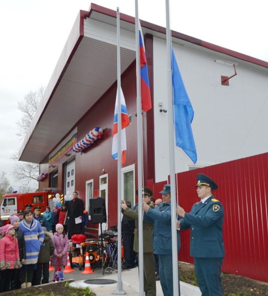 В посёлке Толмачёво Ленинградской области состоялось открытие новой пожарной части