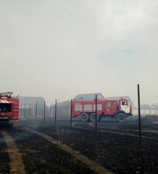 Крупный степной пожар в Оренбуржье потушен
