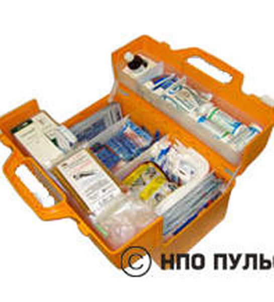 Комплект медицинский для оказания первой помощи пострадавшим при пожаре (пластиковый саквояж)
