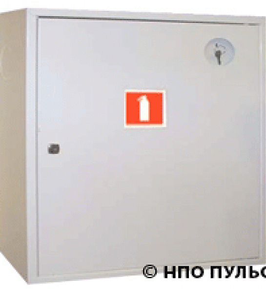 Шкаф для огнетушителя ШПО-112НЗБ (навесной закрытый белый)
