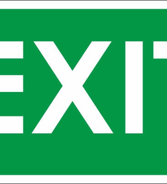 Сменное табло 'Exit' для светоуказателя Молния