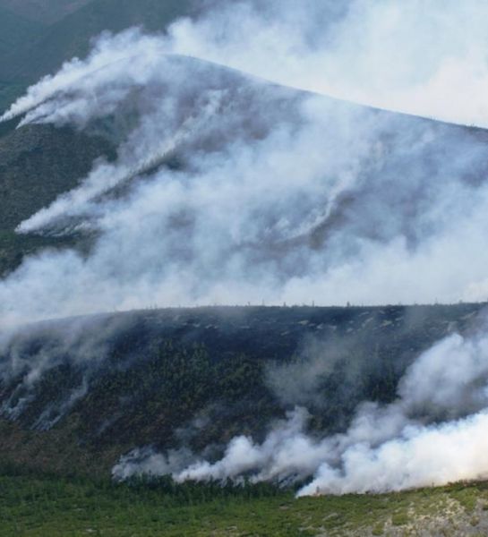 Большинство действующих природных пожаров на Дальнем востоке полыхают в Магаданской области