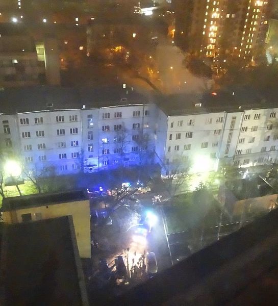 В Москве ликвидирован крупный пожар в общежитии МАИ